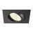 SLV New Tria 68 Spot Aluminium Schwarz Quadrat 8.3W 750lm 60D - 930 Warmweiß | Ausschnitt 68mm - Höchste Farbwiedergabe - Dimmbar 