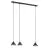 Emibig Suspension Luminaire Elit Acier Noir | Convient pour 3x GX53 - Max 12W
