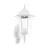 Eglo Applique Murale Navedo Aluminium Blanc | IP44 - Convient pour 1x E27 - Détecteur De Mouvement