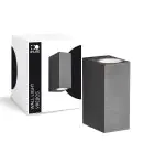 D'Lite Applique Murale Vrebos Noir Up & Down | IP54 - Convient Pour 2x GU10