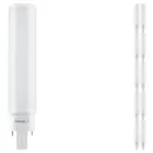 Lot 10x Ledvance Dulux-D LED 7W - 830 Blanc Chaud | 4-Pins - Équivalent 18W