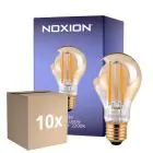 Lot 10x Noxion LED E27 Poire Filament Dorée 7W 630lm - 825 Blanc Très Chaud| Dimmable - Équivalent 50W